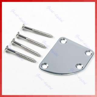   Deluxe Style Rounded Neck Plate With Screws For Fender Gibson  