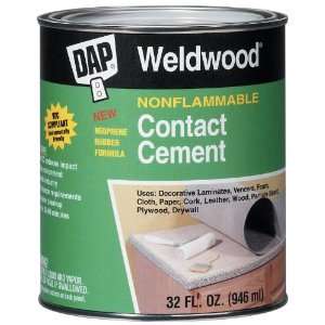   Weldwood Nonflammable Contact Cement   Natural Quart