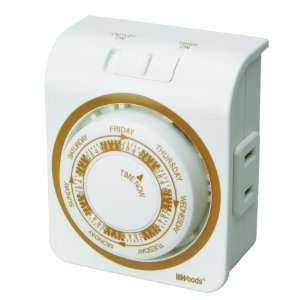 Woods 50003 Indoor 7 day Mechanical Vacation Outlet Timer 
