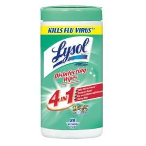  LYSOL Brand Disinfecting 4 in 1 Wipes with Fibers   6 