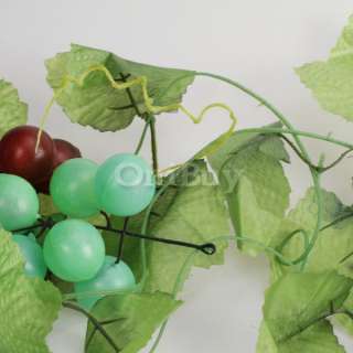 Artificial Grape Vine Garland Silk Leaves for Home Garden Wedding 