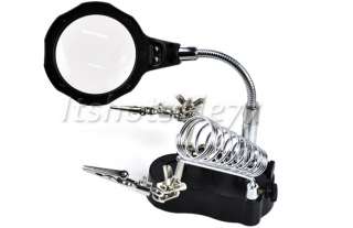   3rd Helping Hand Magnifying Soldering IRON STAND Lens Magnifier  