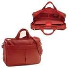 Royce Leather Leather Laptop Case   With Shoulder Strap   Red   Red 