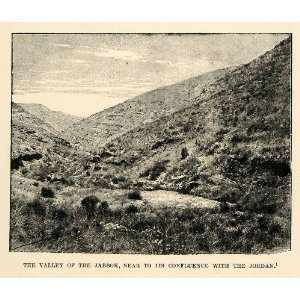  1903 Print Valley Jabbok Jordan Zarqa Biblical Hebrew 