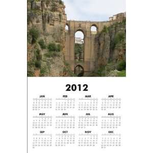  Spain Bridge 2012 One Page Wall Calendar 11x17 inch on 
