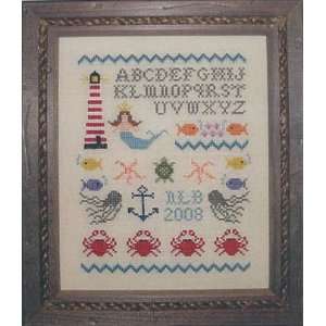  Seaside Sampler   Cross Stitch Pattern Arts, Crafts 