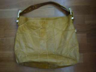 steven by steve madden yellow leather handbag   gently used  