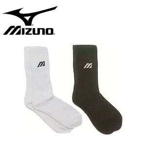  Mizuno Crew Socks   White   M