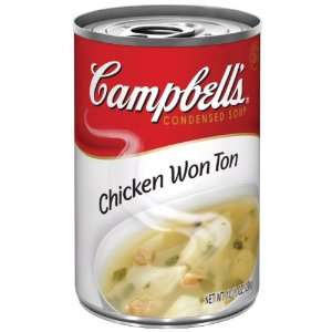 Campbells Chicken Won Ton Soup, 10.5 oz Cans, 12 ct  