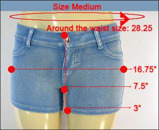 Sexy short pants moleton jeans low rise stretch khaki  