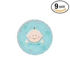  Pat a cake Amscan 7 inch paper baby party plates A Star 