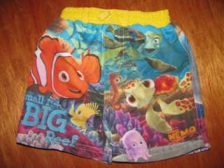 Disney Finding nemo boys swim shorts suit trunks 12M  