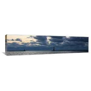Frankfort Lighthouse, Michigan   Gallery Wrapped Canvas   Museum 