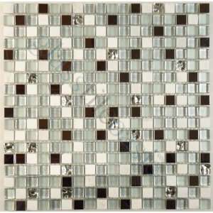   Series Glossy & Frosted Glass and Stone Tile   15036