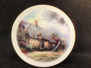 Thomas Kinkade 6 inch Moonlight Cottage plate  