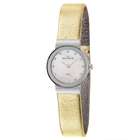 Skagen Glitz White Mother of Pearl Dial Leather Womens Watch 