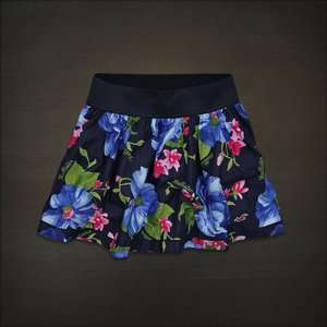   Bettys Womens Alcazar Navy Blue Floral Spring Skirt sz XS S M L  