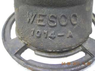 WESCO 1014 A CAST IRON OFFSET TOILET FLANGE  