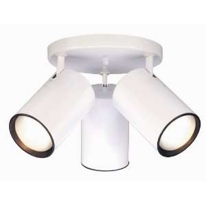  Nuvo SF76/422 3 Light R30 Straight Cylinder, White