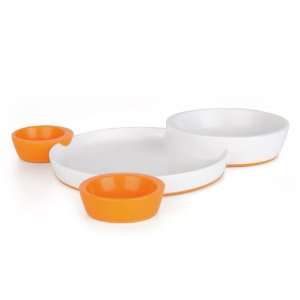  Groovy Interlocking Plate & Bowl Set by Boon Baby