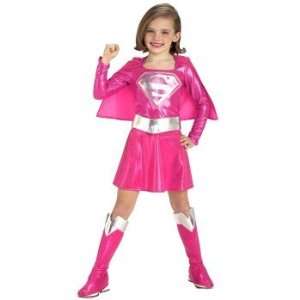 Pink Pink Supergirl Dress Up Costume   3 4 years Toys 
