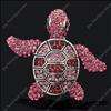 Pink rhinestone sea turtle tortoise stretchy ring  