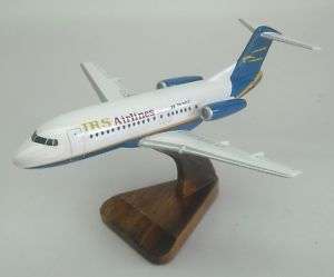 28 Fokker 28 IRS Airlines Airplane Wood Model Big  