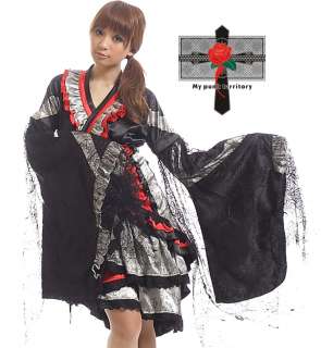 Gothic Lolita FIERCE RED Royal GLAMOROUS Lolita Kimono  