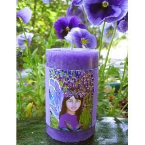  Lavender Fairy Candle by Montserrat