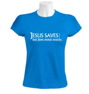 Jesus Saves Women T Shirt funny jewish israel jew humor  