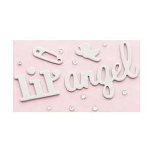   Bling Word Stickers Lil Angel MM34735; 6 Items/Order