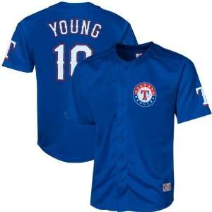   Texas Rangers #10 Youth Closehole Mesh Jersey   Royal Blue Sports