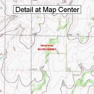   Map   Americus, Kansas (Folded/Waterproof)