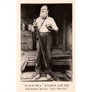  Black Bill Walker Rifle American Kentucky Longrifle Appalachia Gun 