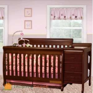  Multi Function Cherry Baby Crib Dresser Combo Baby