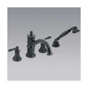   Waterhill Deck Mount With Handshower Whirlpool Faucet   Wrought Iron