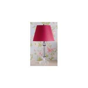 Light Accent Table Lamp with Maylis Cherry Raw Silk Barrel 