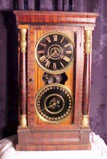 Antique National Calendar clock 1800s Made by New Haven clock Co 