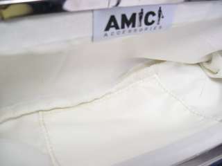 AMICI Silver Navy Sequin Clutch Handbag  