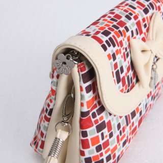 Zipper Handbag Trendy Clutch Bowknot Wallet/Purse Cosmetic Bag WB24 