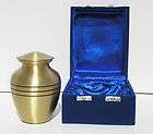 PET/YOUTH CREMATION URN 3 LINE BRASS