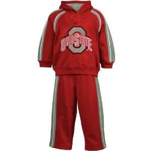 Nike Ohio State Buckeyes Toddler Scarlet Fleece Hoody & Sweatpants 2 
