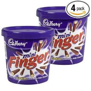 Cadbury Mini Finger Tub, 7.0 Ounce Packages (Pack of 4)  