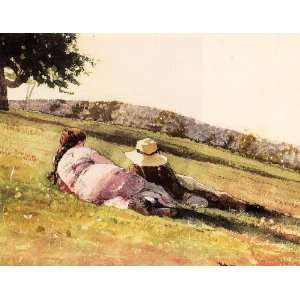     Winslow Homer   24 x 18 inches   On the Hill Patio, Lawn & Garden