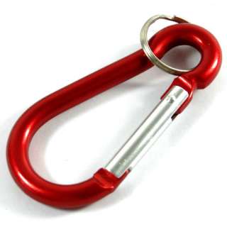 Aluminium Carabiner Clasp Clip Snap Hook w/Key Chain  