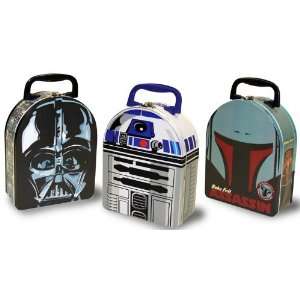  Star Wars Head Shape Carry All Tin Box Styles may vary 