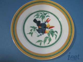 Hermes Toucans China Lunch/Breakfast Service 24 Pc Service for 4 