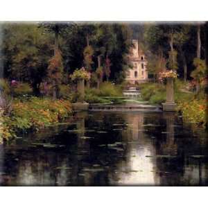  View Of A Chateaux 30x24 Streched Canvas Art by Knight 