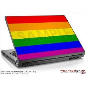 Medium Laptop Skin Rainbow Stripes Electronics