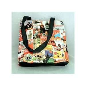  Coca cola Vinyl Tote Bag with Shoulder Strap Handles 